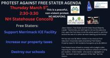 Protest againt Free State agenda