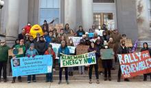 350 NH Action protesting at the State House