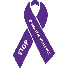 Purple ribbon - stop domestic violence