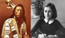 Photos of Cheif Red Cloud and Ann Frank